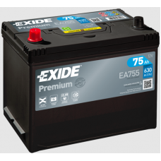 Аккумулятор EXIDE  75 (630 А) Premium Азия