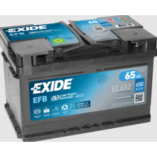 Акумулятор EXIDE  65 (650 А) EFB Євро правий + низький
