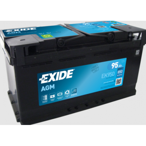 Акумулятор EXIDE  95 (850 А)  AGM Start-Stop Євро правий +