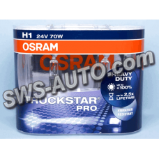 лампа  H1 24V 70 W OSRAM Truckstar Pro+100% (2шт)