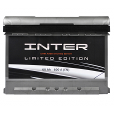 Аккумулятор   INTER  60Ач (600A) limited edition