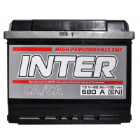 Акумулятор   INTER  60Ач (580A) high performance