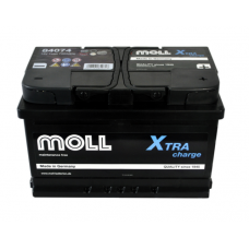 Аккумулятор MOLL  74 (700 А) X-Tra Charge Евро правый + (2 года гарантия)