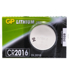 батарейка "таблетка" литиевая 3.0V  CR2016  блист. GP