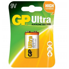 батарейка  "КРОНА"  щелочная 9.0V прямоугольная GP Ultra Alkaline блист.