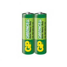 батарейка  AA  солевая 1.5V пальчик GP Greencell 2шт  пленка