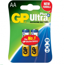 батарейка  AA  щелочная 1.5V пальчик GP Ultra Plus Alkaline 2шт  блист.