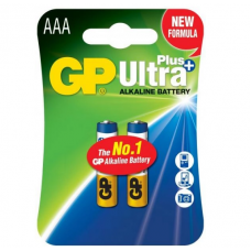 батарейка  AAA  лужна 1.5V мініпальчик GP Ultra + Alkaline 2шт  блістер