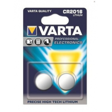 батарейка "таблетка" литиевая 3.0V  CR2016  блист. Varta (2 шт)