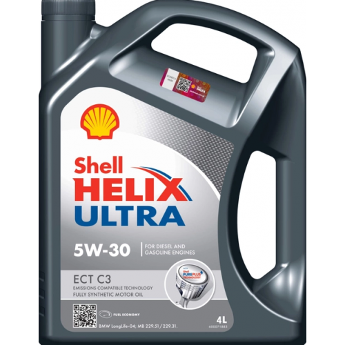 масло Shell 5W-30 Helix Ultra ECT С3 (4л) + очиститель следов насекомых 0,5л InsectRemover АКЦИЯ!