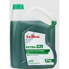 антифриз зеленый  5л (Temol) G11 Extra  -42
