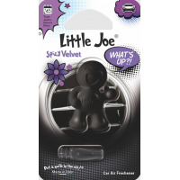 ароматизатор на дефлектор  чоловічок LITTLE JOE OK  "Spicy velvet/Black Velvet"