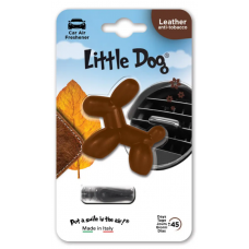 ароматизатор на дефлектор собачка LITTLE Dog "Leather"