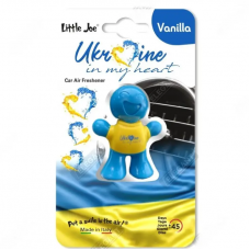 ароматизатор на дефлектор  чоловічок LITTLE JOE  "Vanilla" Ukraine in my heart