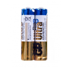 батарейка  AAA  лужна 1.5V мініпальчик GP Ultra + Alkaline 2шт  плівка