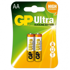 батарейка  AA  щелочная 1.5V пальчик GP Ultra Alkaline 2шт блист.