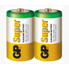 батарейка  тип C  щелочная 1.5V средняя GP Super Alkaline 2шт  пленка