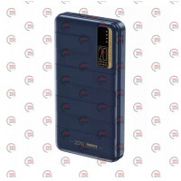 повербанк 20000 mAh, 1 USB вихід, заряд через MicroUSB/Type-C, індикатор заряду, синій Remax