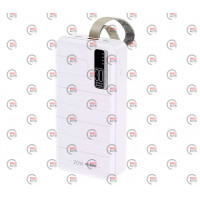 повербанк 30000 mAh, 1 USB выход, заряд через MicroUSB/Type-C, индикатор заряда, белый Remax