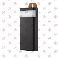 повербанк 20000 mAh, 2 USB выход, заряд через MicroUSB/Type-C, индикатор заряда