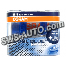 лампа H4 12V 60/55 (43) OSRAM Cool Blue H 5000K+50% (2шт)****