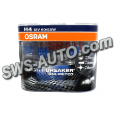 лампа H4 12V 60/55 (43) OSRAM Night Breaker Unlimited+110% (2шт)******