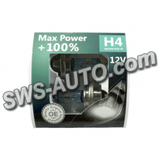 лампа H4 12V 60/55 (43) BREVIA Max Power+100% (2шт)