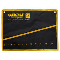 чохол для гайкових ключів 12 кишень 6-14, 17, 19, 22 пласт. замки, двійн. тканина, ремені