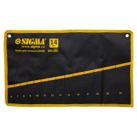 чохол для гайкових ключів 14 кишень 6-15, 17, 19, 22, 24 пласт. замки, двійн. тканина, ремені