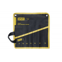 чехол для гаечных ключей   8 карманов 6, 8, 10, 12, 13, 14, 17, 19 липучка Сила