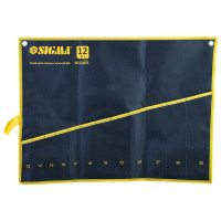 чохол для гайкових ключів 12 кишень 13-19, 22, 24, 27, 30, 32 пласт. замки, двійн. тканина, збільшен