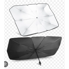 зонт -  шторка солнцезащитный 120x65см  S  полиэстер, 10 алюминиевых спиц, чехол