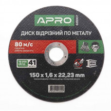 круг відрізний по металу 150 х 1,6 мм Apro