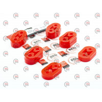 резинки крепл.глуш.Lanos (6шт) полиуретан красн. Beg-Line