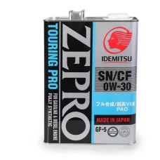 масло Idemitsu 0W-30 Zepro Touring PRO SN/GF-5 (4л) метал