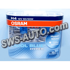 лампа H4 12V100/90 (43) OSRAM Cool Blue H 5000K+50% (2шт)