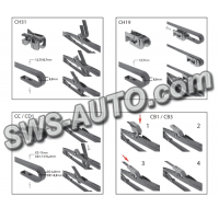 щетки дворн. CHAMPION каркас. Easyvision Easy Clip  650мм  1шт