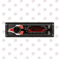 магнитола Cyclone MP-1028 FM/USB+USB для зарядки 2А/microSD/AUX/MP3/WMA/BT/мультиколор/Car Radio