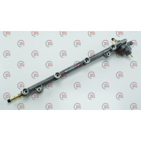 топливопровод 406 с ред.клапаном (алюмин.) длин.штуц (планка) Пекар