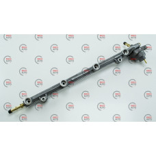 топливопровод 406 с ред.клапаном (алюмин.) длин.штуц (планка) Пекар