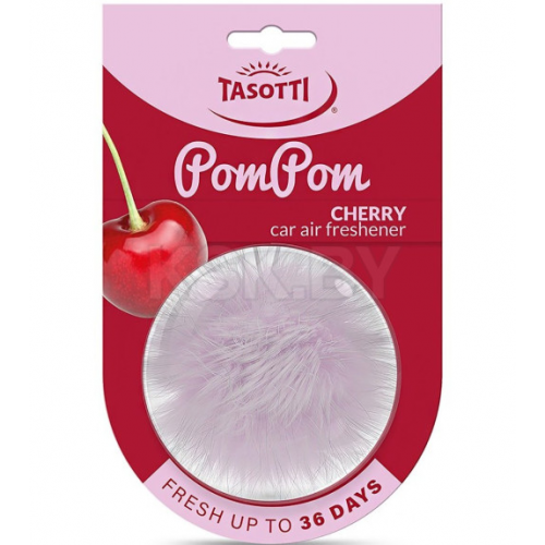 ароматизатор на дзеркало сухий мішечок TASOTTI Pom Pom  "Cherry"