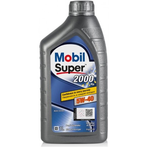 олива Mobil  5W-40 Super 2000 X3 SN+, A3/B4 (1л)