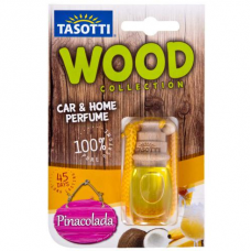 ароматизатор на дзеркало рідкий 7мл TASOTTI Wood Бут. + Корок "Pinacolada"