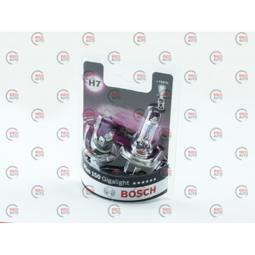 лампа H7 12V 55 W BOSCH Gigalight +150% (2шт)