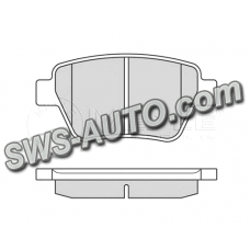 колод.торм. зад. Skoda Octavia A5 05->, VW Caddy 10->, Passat B7 USA (сист. Bosch)  (MEYLE)