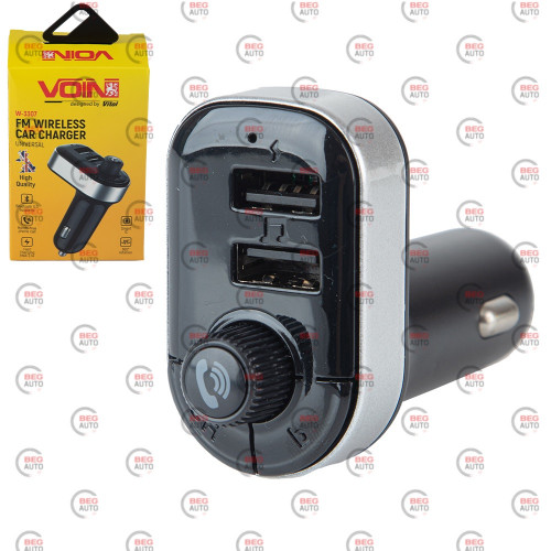 FM модулятор Voin W-3307 USB/MP3/12-24В/USB быстрая зарядка 3,1A/Bluetooth 5.0