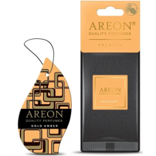 ароматизатор на зеркало сухой AREON Лист Premium  "Gold Amber"