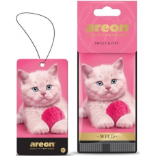 ароматизатор на дзеркало сухий AREON Лист Wild  "Sweet Kitty"