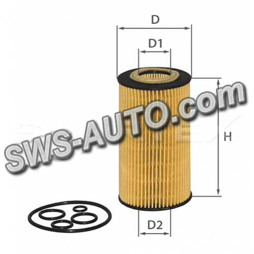 фильтр масл. MB Sprinter I, II CDI (00-09), Vito I, II CDI (00-09)  (SMARTEX)