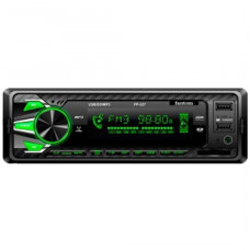 магнитола Fantom FP-327 FM/USB/SD/AUX/MP3/WMA/зеленая подсв.  "+ usb слот для зарядки моб. телефона"